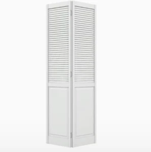 RELIABILT Primed/Unfinished Louver Pine Wood Bifold Door - Picture 1 of 27