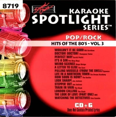 SOUND CHOICE KARAOKE 80'S POP HITS v. 3 cdg CD+G SC8719 RARE 15 SONG EIGHTIES - Image 1 of 2
