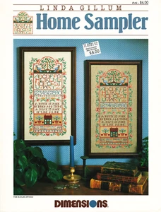 Linda Gillum "HOME SAMPLER" Birds House Home Cross Stitch Pattern Leaflet 162 - Picture 1 of 1