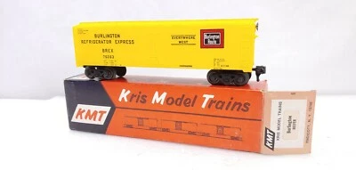 Rare KMT 76263 Burlington Route Express Reefer Box Var In Original Box O Scale - Image 1 of 4