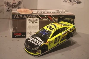 2017 Paul Menard Richmond Menards 1/24 Action NASCAR Diecast Autographed - Picture 1 of 2