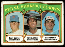 1972  Topps #95 Tom Seaver / Fergie Jenkins / Stoneman LL Mets / Cubs / Expos