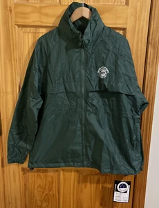 NWT Ultra Club Collection Men’s Jacket Windbreaker Size Large Green Zip Up - Picture 1 of 7