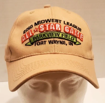 Fort Wayne Tincaps 2010 Midwest League All Star Game Hat - Adjustable Tan - Imagem 1 de 4