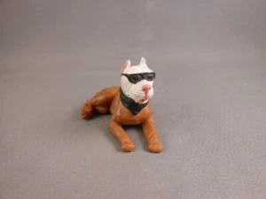 Hood Hound SLICK Brown & White Brindle Pit bull Pitbull Dog Shades 1 7/8" Figure - Picture 1 of 6