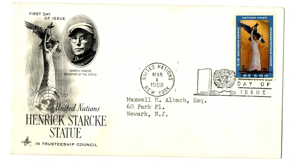 Sobre primer día Naciones Unidas First Day Stamps sellos Circulado - Imagen 1 de 1