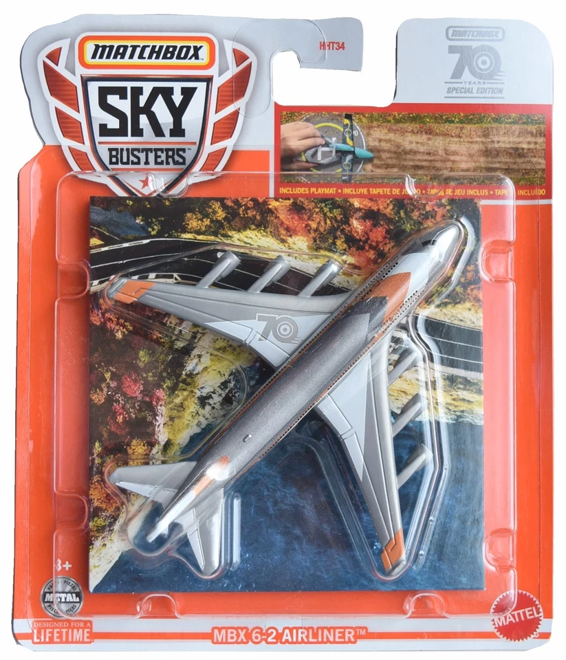 Matchbox 70 Years Special Edition Sky Busters - MBX 6-2 Airliner Die-cast Plane - Image 1 of 1