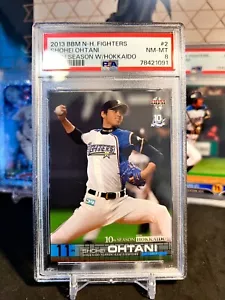 ⭐️ SHOHEI OHTANI 2013 BBM #2 PSA 8 NM-MT 10TH SEASON JAPANESE ROOKIE CARD RC 🔥 - Bild 1 von 4