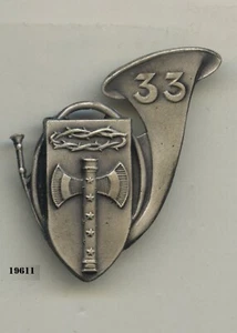 Insigne , 33 Bon. de Chasseurs à Pied - Imagen 1 de 1