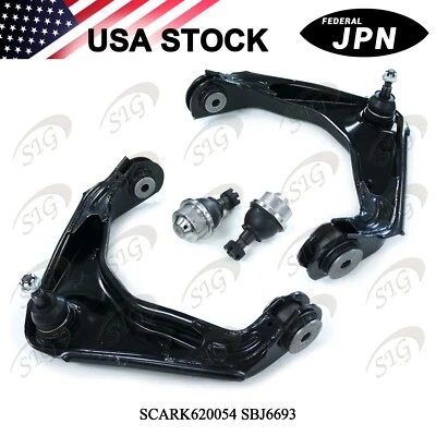 For 2007 GMC Sierra 1500 HD Classic Upper Control Arm Lower Ball Joint 4PCs Kit - Imagem 1 de 4