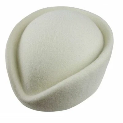 1шт стюардесса таблетка шерсти шляпы простоя Fedoras Fascinator шляпа женщин головной убор Acc - Изображение 1 из 4