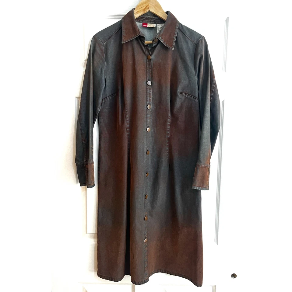 Petrol Wash Denim Dress Faded Glory 1972 Special Edition Vintage - Image 1 of 4