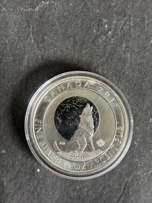 2017 Canada $2 Howling Wolf Series 3/4oz Silver Bullion Coin - Image 1 of 2