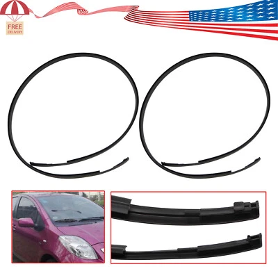 Juego de molduras por goteo de techo lateral izquierdo y derecho para Toyota Yaris Sedán 2007-2011 Foto 1 de 4