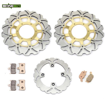 Front+Rear Brake Rotors+Pads For Honda CB900F 919 Hornet 2002-2007 03 04 05 06 Foto 1 de 4