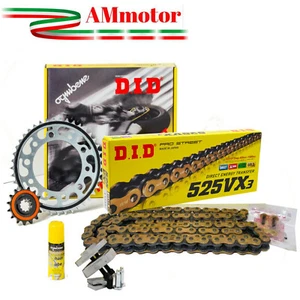 Did Kit Benelli TRK 502 2022 Catena 525 VX3 Oro XRing Rapporti Trasmissione Moto - Imagen 1 de 7