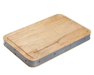 Kitchencraft Industrial Kitchen Handmade Rectangular Wooden Butcher's Block - Picture 1 of 8