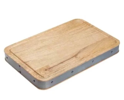 Kitchencraft Industrial Kitchen Handmade Rectangular Wooden Butcher's Block  - Image 1 of 4
