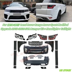 For 15-17 Land Rover Range Rover Sport Modified Upgrade 18-21 SVR Body Kit Light - Picture 1 of 14