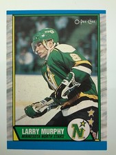 1989-90 Larry Murphy 128 OPC Minnesota North Stars O-Pee-Chee Hockey Card 182Z
