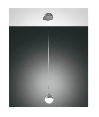 Lampada A Sospensione LED Melville 1 Filo Fabas Luce 3262-40-178 Argento - Immagine 1 di 2