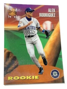 1995 Pinnacle Sportflix UC3 Alex Rodriguez ROOKIE CARD #115