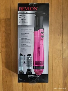 Revlon 1500w Asciugatrice ad Aria Calda e Styler Kit 4 pz Ceramica e Ionica Rvha6002c Rosa - Foto 1 di 9