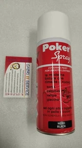 WILBRA POKER 200 ml. Spray Tinta Vernice Pelle Cuoio Tintura Coprente Leather - Picture 1 of 9