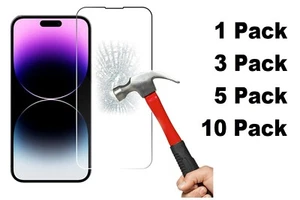 For iPhone 14 Pro Max 6.7" Tempered Glass Case Friendly,Bubble Free,Anti Scratch - Picture 1 of 1