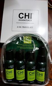 NIB Avon CHI Essentials Hair Travel Kit Shampoo, Conditioner, Serum & spray 2 oz