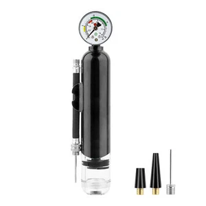 Ball Pump Portable Sports Pump with Pressure Gauge with Detachable Hose Q0K1 - Picture 1 of 9