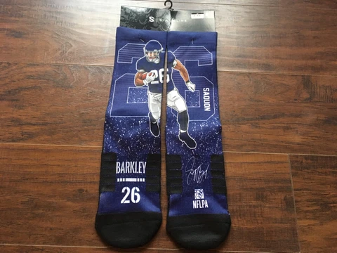 A28 NEW Saquon Barkley 26 strideline Socks New York giants NFL Mens M / L Cover