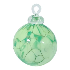 Murano Glass Bauble Xmas Christmas Decoration Ball Green 10cm - Picture 1 of 4