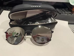 VOGUE VO 4129-S 352/Z3 BLACK MIRRORED POLARIZED SUNGLASSES 53-18-135 W/ CASE - Picture 1 of 4