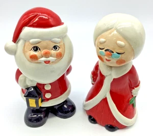 Vintage Kissing ~ Whispering Santa & Mrs. Claus Weihnachtsfiguren Japan - Bild 1 von 9