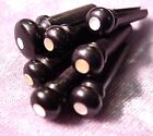 BEAUTIFUL SET OF EBONY and PEARL ACOUSTIC GUITAR PARTS