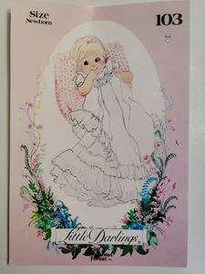 Gown Christening Girls Infants NB Little Darling 103 Sewing Pattern UC Ruffle UC - Picture 1 of 6