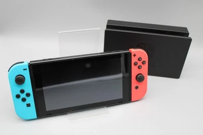 Nintendo Switch Console V1 | JOY CON BLUE-RED | GOOD | TESTED & CLEANED - Image 1 of 4