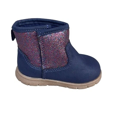 Carters Botas Brillo Azul Marino Infantil/Bebé Talla 3 Foto 1 de 4