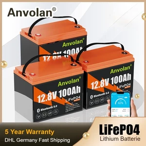 3X 100Ah LiFePO4 Lithium Akku MitBluetooth100A BMS für Trollmotor/Wohnmobil Heim - Bild 1 von 14