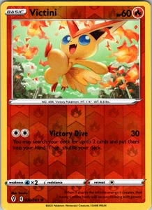 Victini Reverse Holo 020/203 SWSH07: Evolving Skies Holo Rare - NM - Picture 1 of 2
