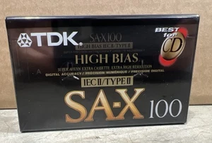 TDK SA-X 100 Audio cassette blank tape Type II   Best for Cd   SEALED - Picture 1 of 7