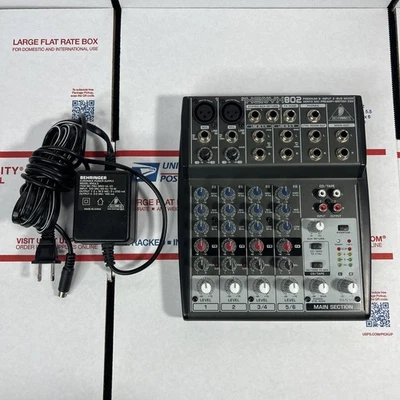 Behringer XENYX 802 Premium 8-Input 2-Bus Mixer W/ Power - SAME DAY - WARRANTY - Image 1 of 4