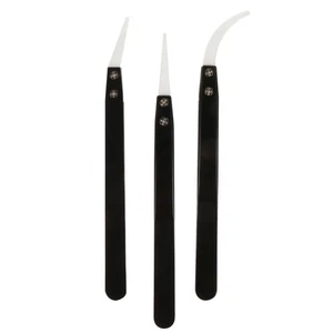 3 Pcs Ceramic Tweezers for Crafting Bending Insulation Heat Resistant - Picture 1 of 12