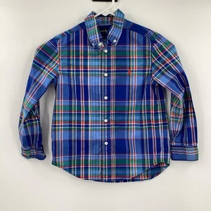 EUC Boys Polo Ralph Lauren Button Down Long Sleeved Shirt - Size 6 - Picture 1 of 5