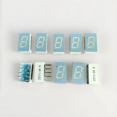 10x Kingbright SA32-11EWA - LED 7 Segmenti Rosso - Anodo Comune - Nuovi - Imagen 1 de 2