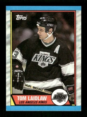 1989-90 Topps #34 Tom Laidlaw NM Near Mint Kings BXCP54 - Image 1 of 2