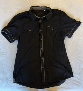 Vintage Guess Brown Button Down Shirt Men's Size Small - Picture 1 of 1