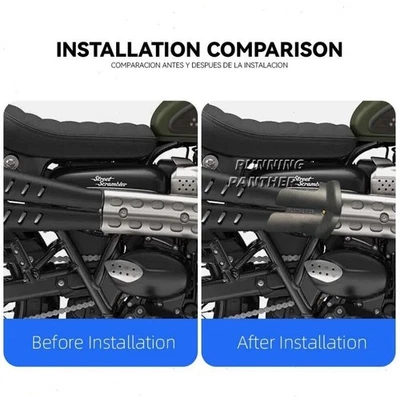 Теплозащитная крышка для трубы глушителя выхлопной системы Triumph Scrambler 1200 - Изображение 1 из 4