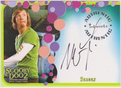 2004 SCOOBY DOO 2 MONSTERS UNLEASHED MATTHEW LILLARD AS SHAGGY AUTOGRAPH CARD A1 - Image 1 of 2